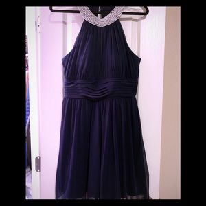 Navy blue cocktail dress